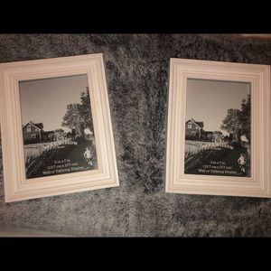 White picture frames